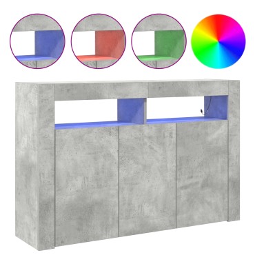 vidaXL Συρτάρι Γκρι από Μηχανικά Ξύλο 116x30x75cm Ορθογώνιο 1 τεμ.