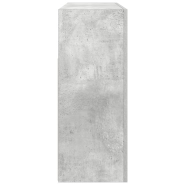 vidaXL Συρτάρι Γκρι από Μηχανικά Ξύλο 116x30x75cm Ορθογώνιο 1 τεμ.