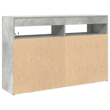 vidaXL Συρτάρι Γκρι από Μηχανικά Ξύλο 116x30x75cm Ορθογώνιο 1 τεμ.
