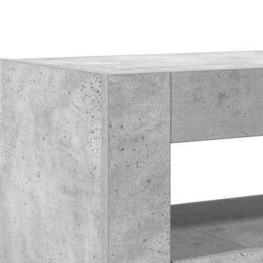 vidaXL Συρτάρι Γκρι από Μηχανικά Ξύλο 116x30x75cm Ορθογώνιο 1 τεμ.