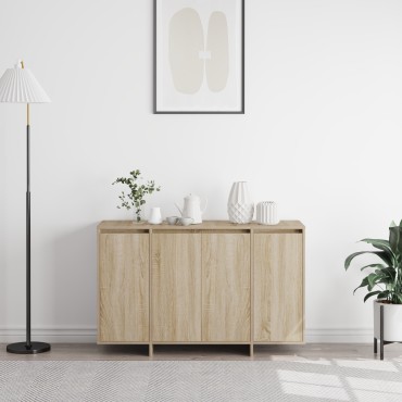 vidaXL Πλευρικό Γραφείο Sonoma Oak Sonoma Oak Επεξεργασμένο ξύλο 120x41x75cm 1 τεμ.
