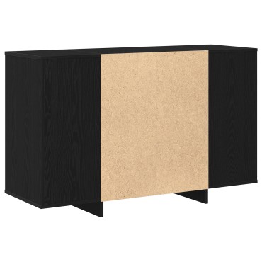 vidaXL Μαύρος Δρυς Μπουφέ Μαύρος δρυς Ξύλο 120x41x75cm Μοντέρνος 1 τεμ.