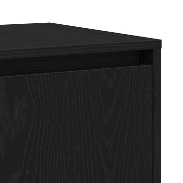 vidaXL Μαύρος Δρυς Μπουφέ Μαύρος δρυς Ξύλο 120x41x75cm Μοντέρνος 1 τεμ.