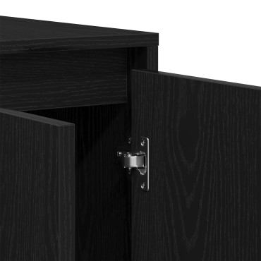 vidaXL Μαύρος Δρυς Μπουφέ Μαύρος δρυς Ξύλο 120x41x75cm Μοντέρνος 1 τεμ.