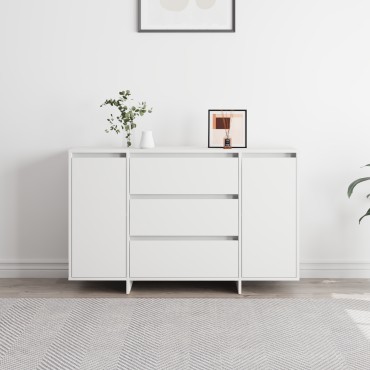 vidaXL Κονσόλα Λευκή 120x41x75cm Κατασκευασμένη από Συνθετικό Ξύλο 1 τεμ.