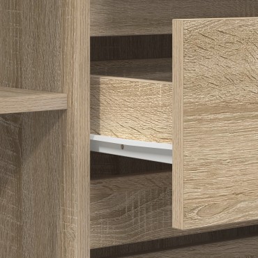 vidaXL Κονσόλα Σο노μά Δρυς 120x41x75cm Κατασκευασμένο Ξύλο 1 τεμ.