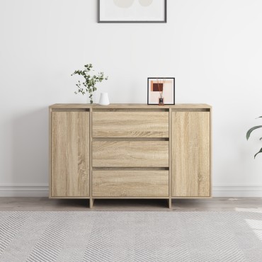 vidaXL Κονσόλα Σο노μά Δρυς 120x41x75cm Κατασκευασμένο Ξύλο 1 τεμ.