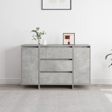 vidaXL Μπουφές Σκυρόδεμα Γκρι 120x41x75cm Κατασκευασμένο Ξύλο 1 τεμ.