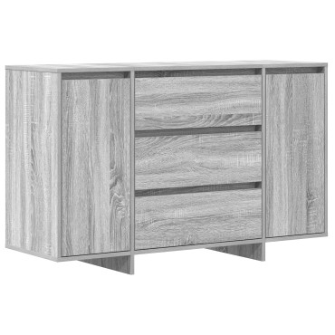 vidaXL Μπουφές Γκρι Σονομά 120x41x75cm Επεξεργασμένο Ξύλο 1 τεμ.