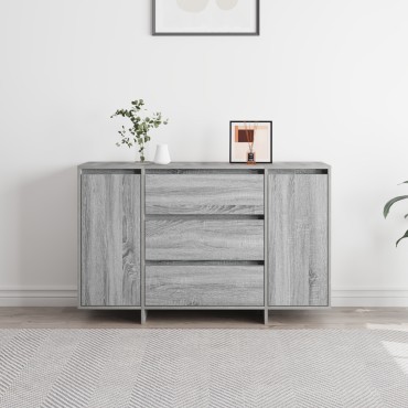 vidaXL Μπουφές Γκρι Σονομά 120x41x75cm Επεξεργασμένο Ξύλο 1 τεμ.