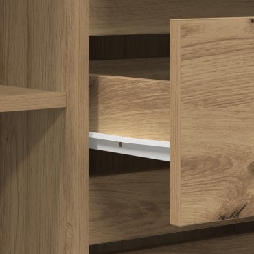 vidaXL Πλευρικός Ράφτης Artisan Δρυς 120x41x75cm Επεξεργασμένο Ξύλο 1 τεμ.