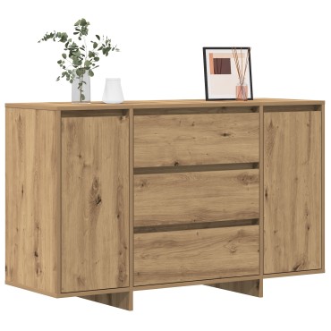 vidaXL Πλευρικός Ράφτης Artisan Δρυς 120x41x75cm Επεξεργασμένο Ξύλο 1 τεμ.