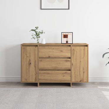 vidaXL Πλευρικός Ράφτης Artisan Δρυς 120x41x75cm Επεξεργασμένο Ξύλο 1 τεμ.
