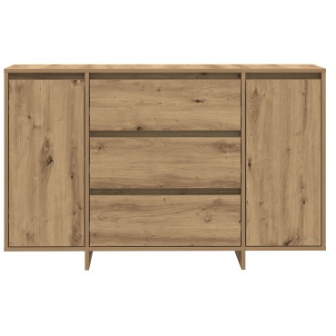vidaXL Πλευρικός Ράφτης Artisan Δρυς 120x41x75cm Επεξεργασμένο Ξύλο 1 τεμ.