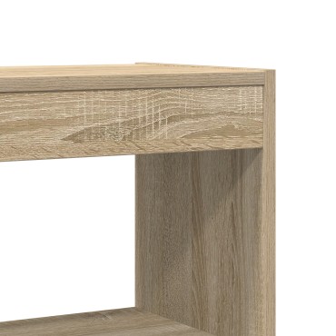 vidaXL Βιβλιοθήκη Sonoma Oak Sonoma Oak Επεξεργασμένο ξύλο 80x30x198 cm 1 τεμ.
