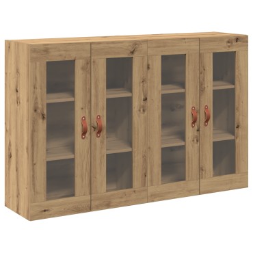 vidaXL Τοίχου Cabinets 2 τεμ. Καρυδιά 69,5x34x90cm Κατασκευασμένο Ξύλο