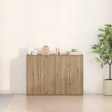 vidaXL Μπουφέ 2 τεμ. Δρυς 60x31x84cm Επεξεργασμένο Ξύλο