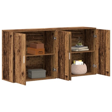 vidaXL Σουίτες 2 τεμ. Παλιό Ξύλο 79x38x80cm Επεξεργασμένο Ξύλο