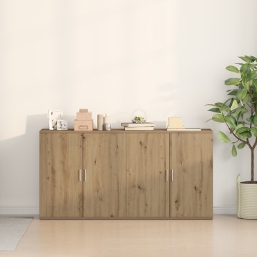 vidaXL Σύνθετα 2 τεμ. Καρυδιά 79x38x80cm Επεξεργασμένο ξύλο