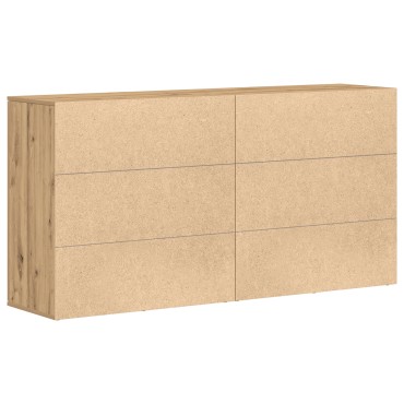 vidaXL Σύνθετα 2 τεμ. Καρυδιά 79x38x80cm Επεξεργασμένο ξύλο