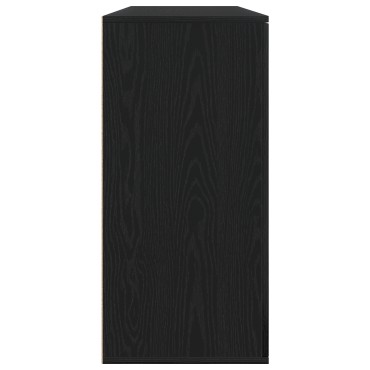vidaXL Μπουφέδες 2 τεμ. Μαύρος Δρύς 79x38x80cm Επεξεργασμένο Ξύλο