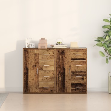 vidaXL Σερβάν 2 τεμ. Παλιό Ξύλο 60x31x84cm Μηχανευμένο Ξύλο
