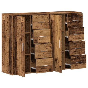 vidaXL Σερβάν 2 τεμ. Παλιό Ξύλο 60x31x84cm Μηχανευμένο Ξύλο