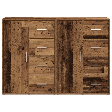 vidaXL Σερβάν 2 τεμ. Παλιό Ξύλο 60x31x84cm Μηχανευμένο Ξύλο