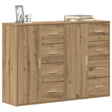 vidaXL Παρθένα έπιπλα 2 τεμ. Καρυδιά 60x31x84cm Επεξεργασμένο ξύλο