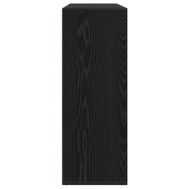 vidaXL Μπουφέδες 2 τεμ. Μαύρος Δρυς 60x31x84cm Συνθετικό ξύλο