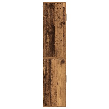 vidaXL Υψηλό Κιβώτιο Παλιού Ξύλου 80x33x150cm Κατασκευασμένο από Ξύλο Συνθετικής Ύλης 1 τεμ.