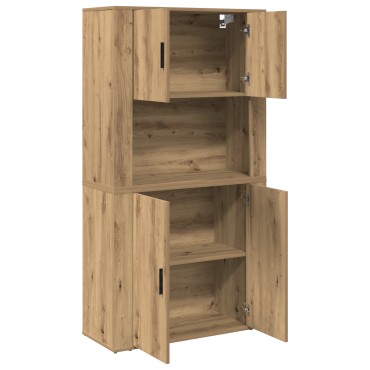 vidaXL Υψηλό ντουλάπι Artisan Oak 80x33x150cm Επεξεργασμένο ξύλο 1 τεμ.