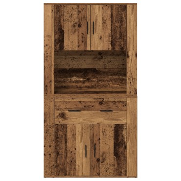 vidaXL Υψηλό ντουλάπι Παλαιού Ξύλου 80x33x150cm Κατασκευασμένο Υλικό 1 τεμ.