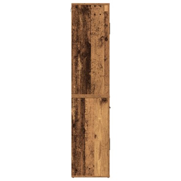 vidaXL Υψηλό ντουλάπι Παλαιού Ξύλου 80x33x150cm Κατασκευασμένο Υλικό 1 τεμ.