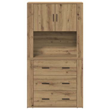 vidaXL Υψηλή Ντουλάπα Artisan Oak 80x33x150cm Επεξεργασμένο Ξύλο 1 τεμ.