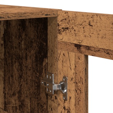 vidaXL Υψηλό Ντουλάπι Παλιού Ξύλου 69.5x34x180cm Μηχανικά Ξύλο 1 τεμ.