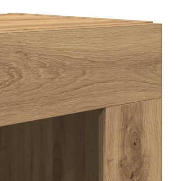 vidaXL Υψηλό Ντουλάπι Μασίφ Δρυς 69.5x34x180cm Επεξεργασμένο Ξύλο 1 τεμ.