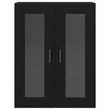 vidaXL Ψηλό Ντουλάπι Μαύρης Δρυός 69.5x34x180cm Μηχανισμένο Ξύλο 1 τεμ.