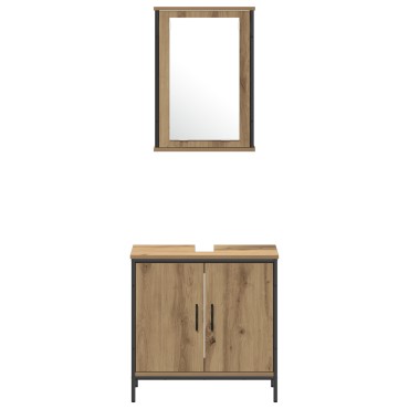 vidaXL Σετ Επίπλων Μπάνιου 4 τεμ. Καφέ 33x33x185,5 εκ