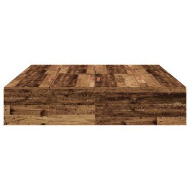 vidaXL Κρεβάτι Αποθήκευσης Παλιού Ξύλου 140x200 εκ.
