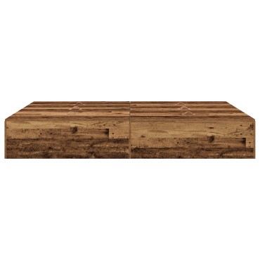 vidaXL Κρεβάτι Αποθήκης Παλιού Ξύλου 150x200 εκ