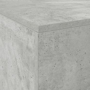 vidaXL Κρεβάτι Αποθήκευσης Σκυρόδεμα Γκρι 120x190 εκ