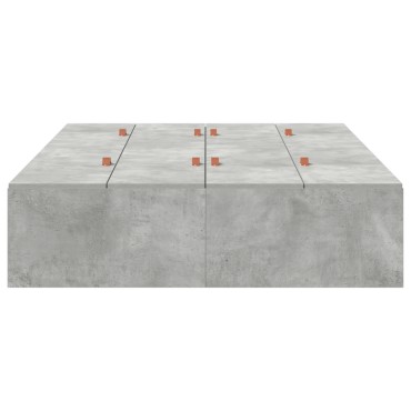 vidaXL Κρεβάτι Αποθήκευσης Σκυρόδεμα Γκρι 120x190 εκ