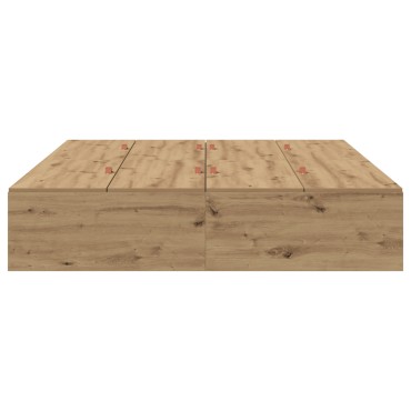 vidaXL Κρεβάτι Αποθήκευσης Ξύλου Artisan 135x190 εκ