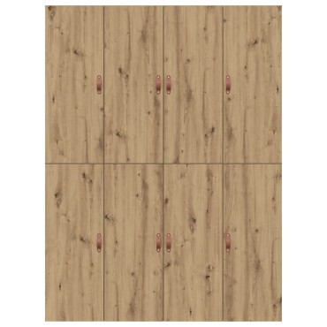vidaXL Κρεβάτι Αποθήκευσης Ξύλου Artisan 135x190 εκ
