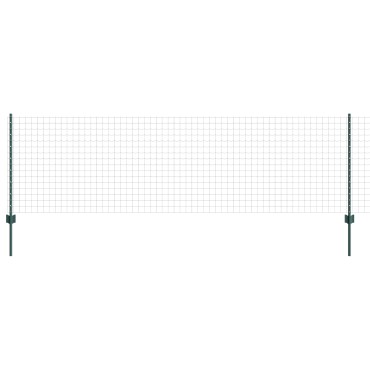 vidaXL Ευρωπαϊκός Φράκτης με 5 U Posts Πράσινος 0.8x10 μ Χάλυβας