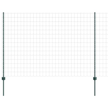 vidaXL Euro Fence με 5 U Posts Πράσινο 1.6x10 μ Χάλυβας