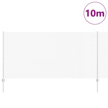 vidaXL Γαλβανισμένος Φράχτης με 10 U Posts Ασημί 1.2x10 μ Χάλυβας