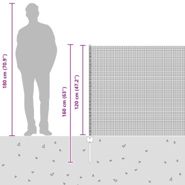 vidaXL Γαλβανισμένο Φence με 22 U Posts Ασημί 1.2x25 μ Μεταλλικό