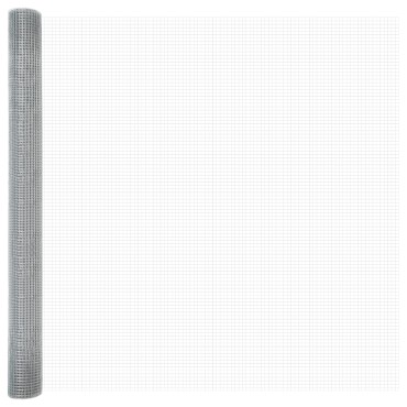 vidaXL Φράχτης με 22 U Posts Ασημί 1.5x25 μ Χάλυβας
